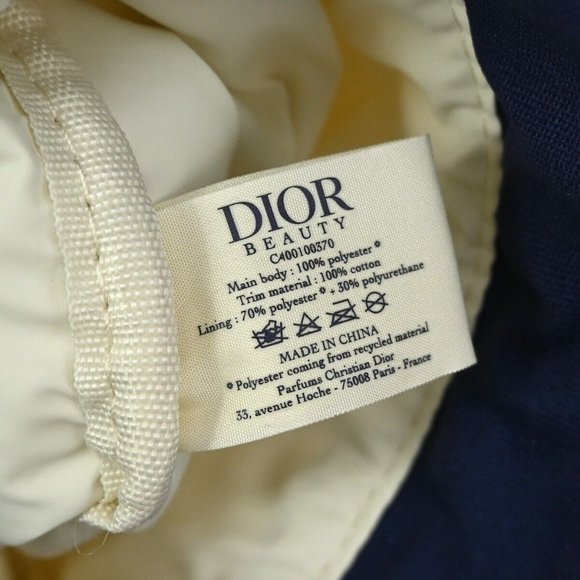 CHRISTIAN DIOR BEAUTY CD Logo Cosmetic Pouch Towel Set Canvas Cotton 02GA833 - Picture 7 of 12